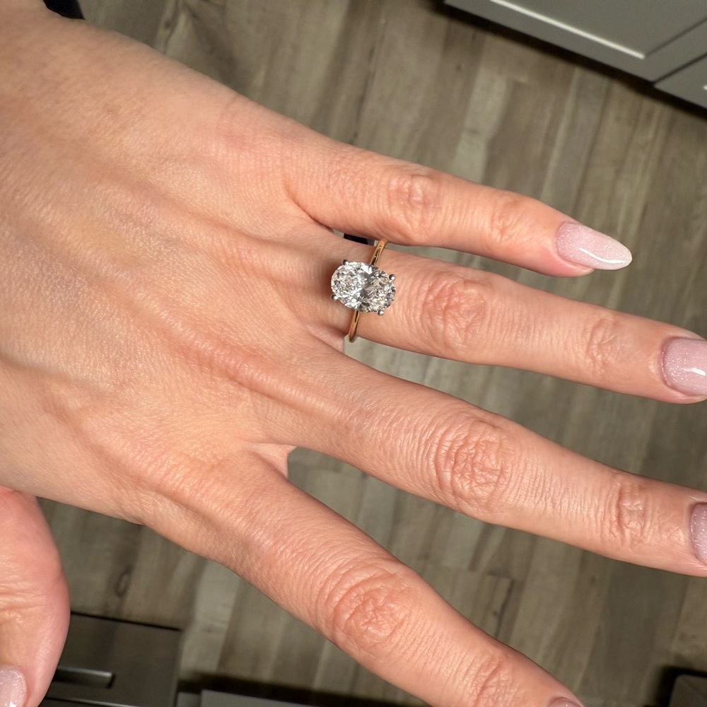 ❤️ 2.83 ct Lab-Grown Diamond Solitaire Ring -
14K Gold | GSI Certified